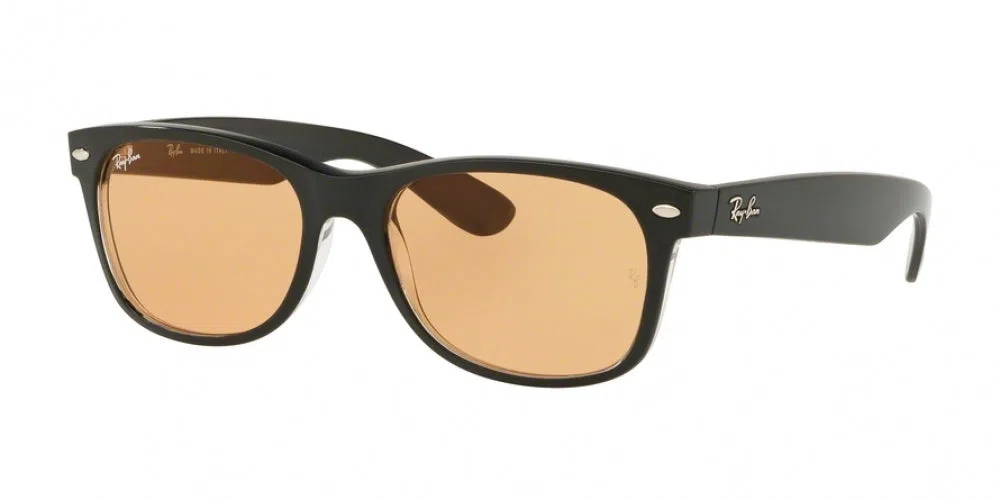 Ray Ban New Wayfarer 2132 Sunglasses - Medium - 55mm - Black - view 74